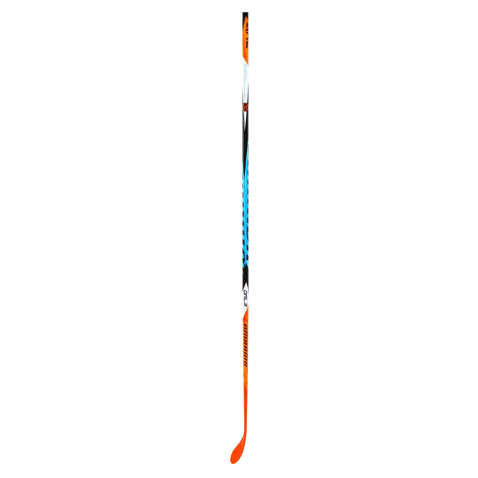 COVERT QRL3 JUNIOR GRIP HOCKEY STICK, Orange with Black & Carolina Blue image number 2