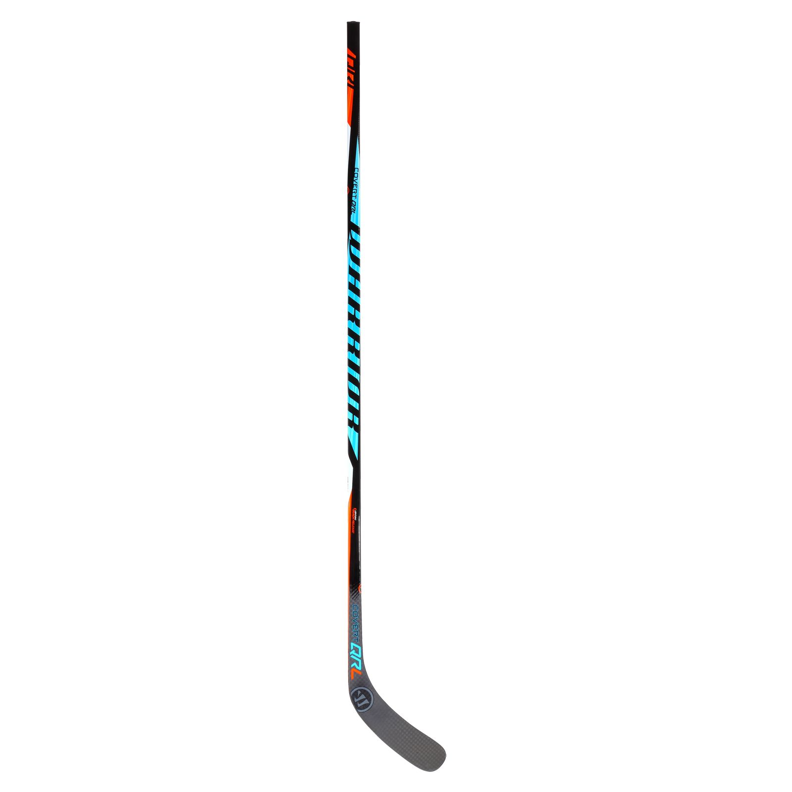 COVERT QRL 63" SENIOR GRIP HOCKEY STICK, Black with Carolina Blue & Orange image number 1