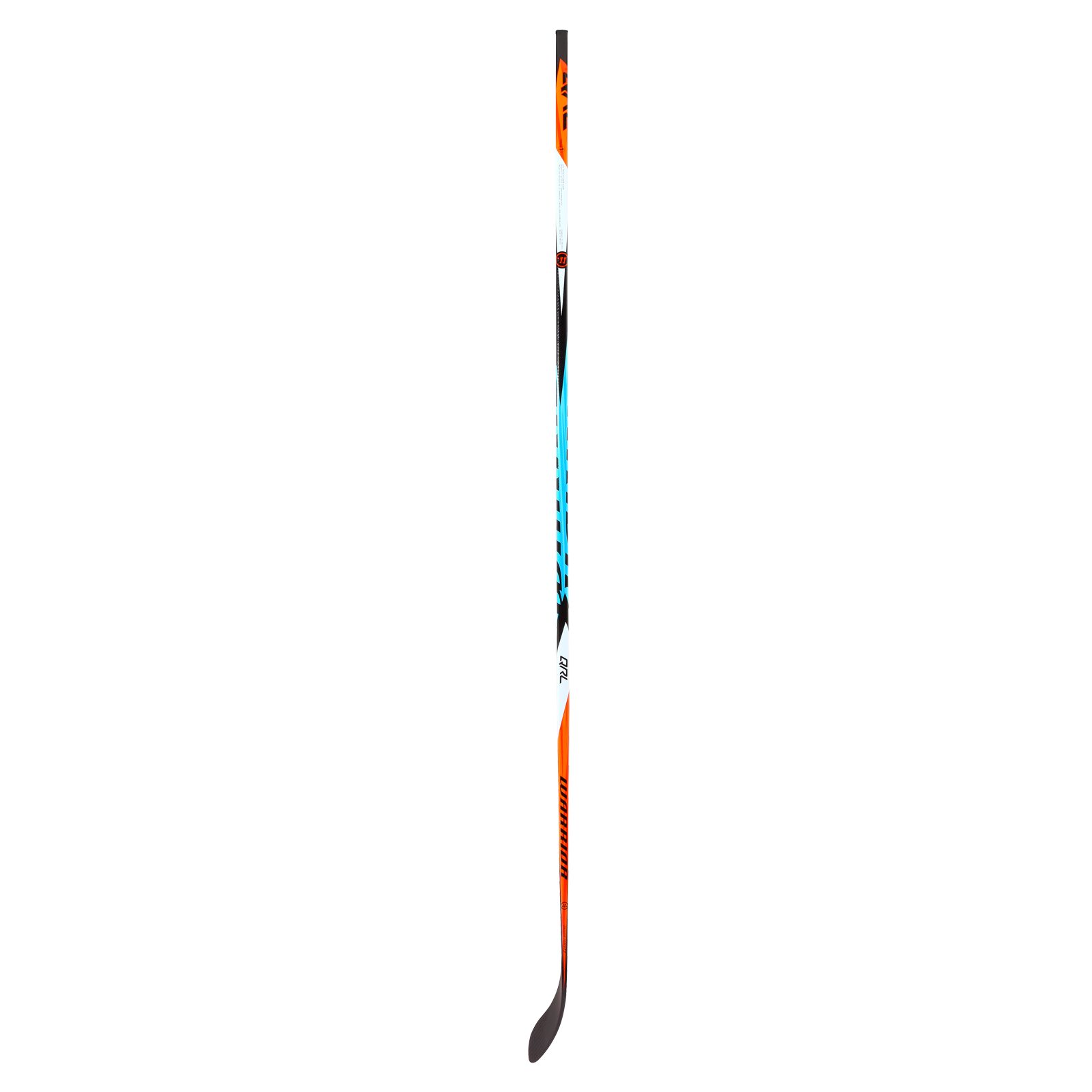 COVERT QRL 63" SENIOR GRIP HOCKEY STICK, Black with Carolina Blue & Orange image number 2