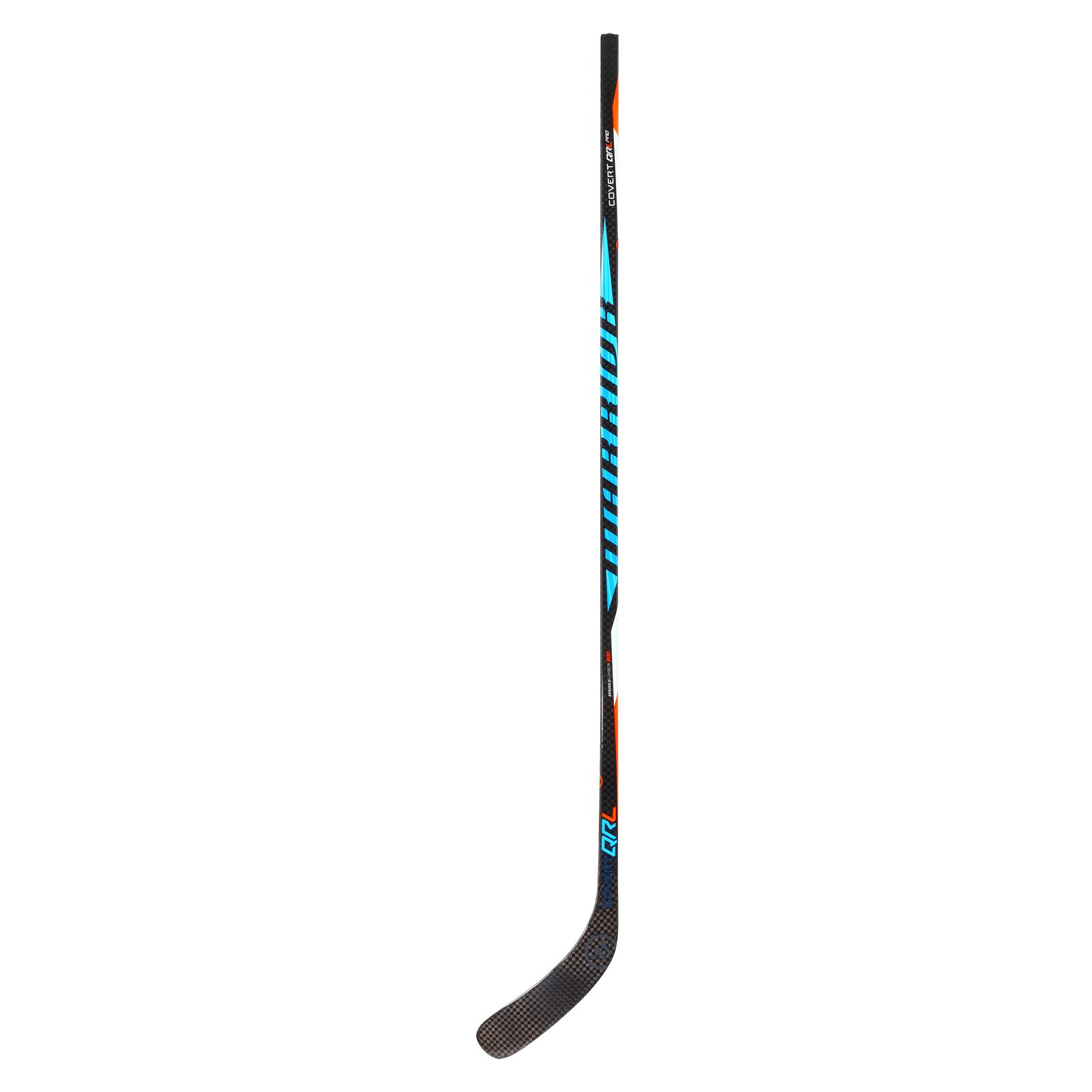 COVERT QRL PRO SENIOR GRIP HOCKEY STICK, Black with Carolina Blue & Orange image number 1