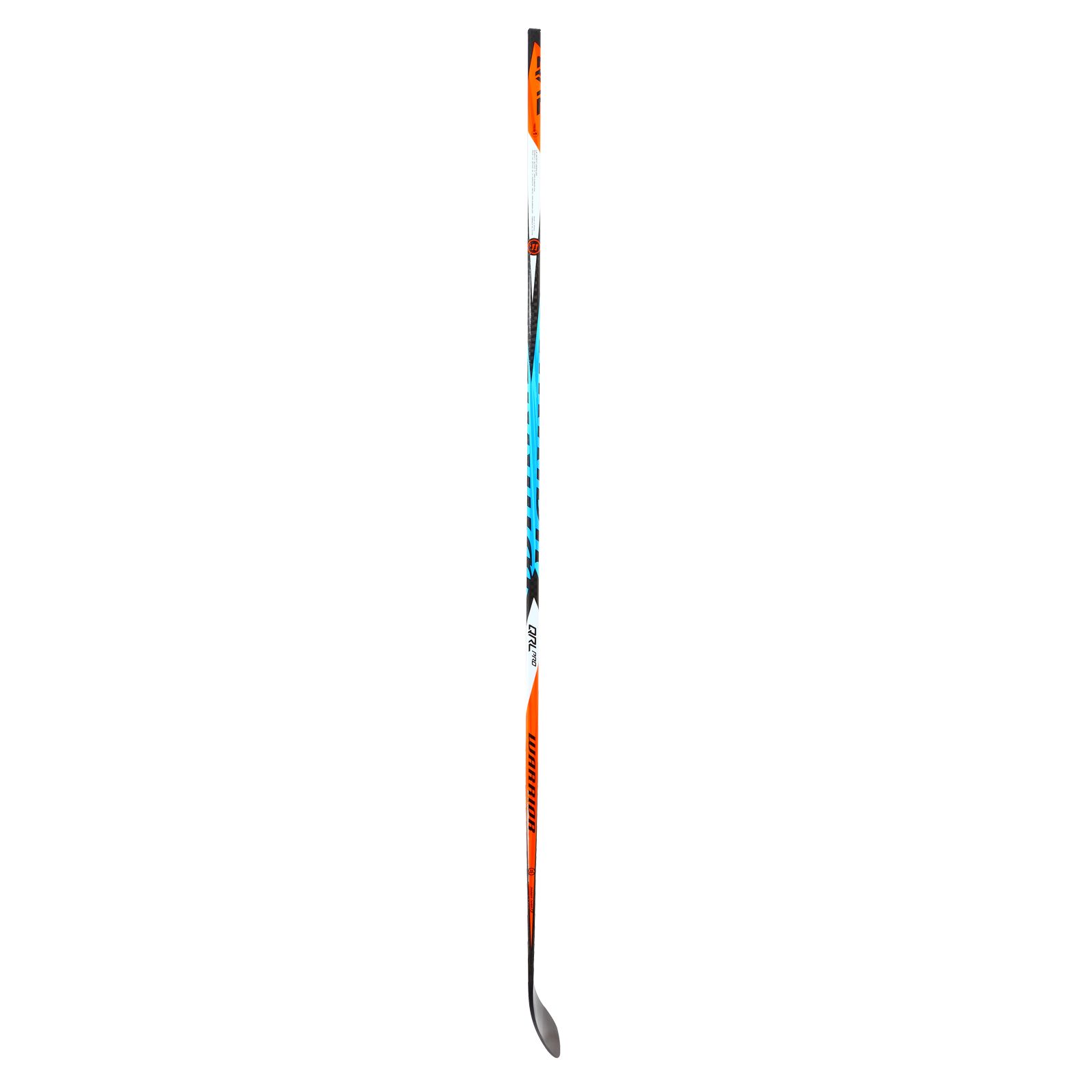 COVERT QRL PRO SENIOR GRIP HOCKEY STICK, Black with Carolina Blue & Orange image number 2