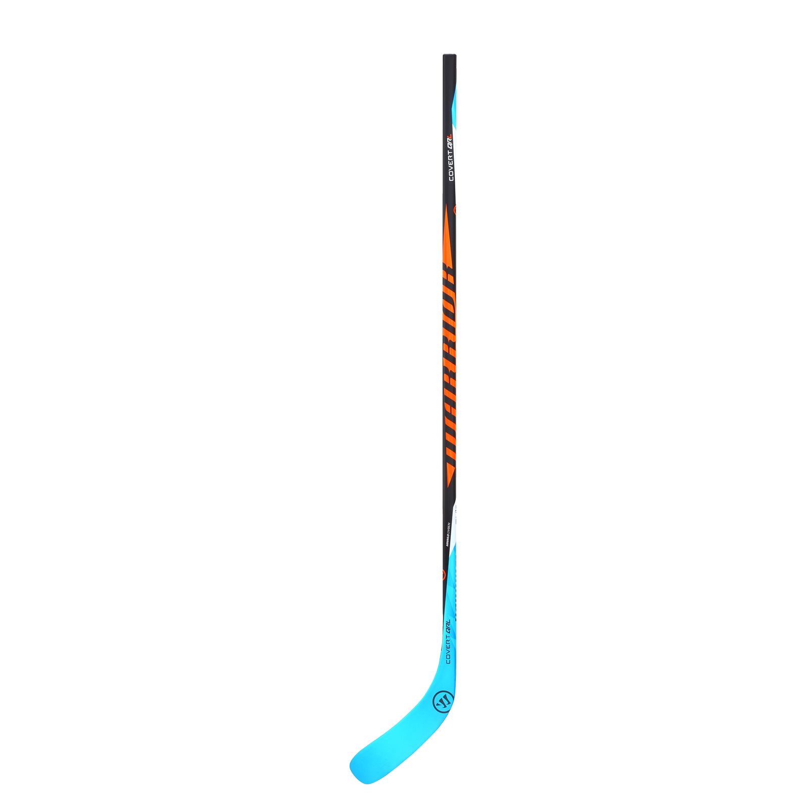 COVERT QRL TYKE CLEAR HOCKEY STICK, Black with Carolina Blue & Orange image number 1