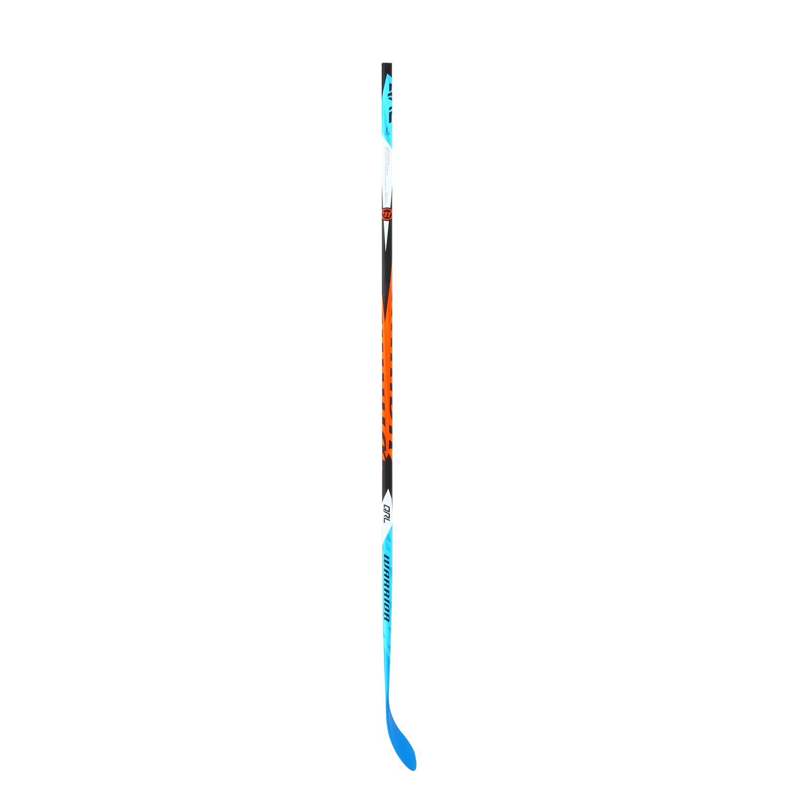 COVERT QRL TYKE CLEAR HOCKEY STICK, Black with Carolina Blue & Orange image number 2