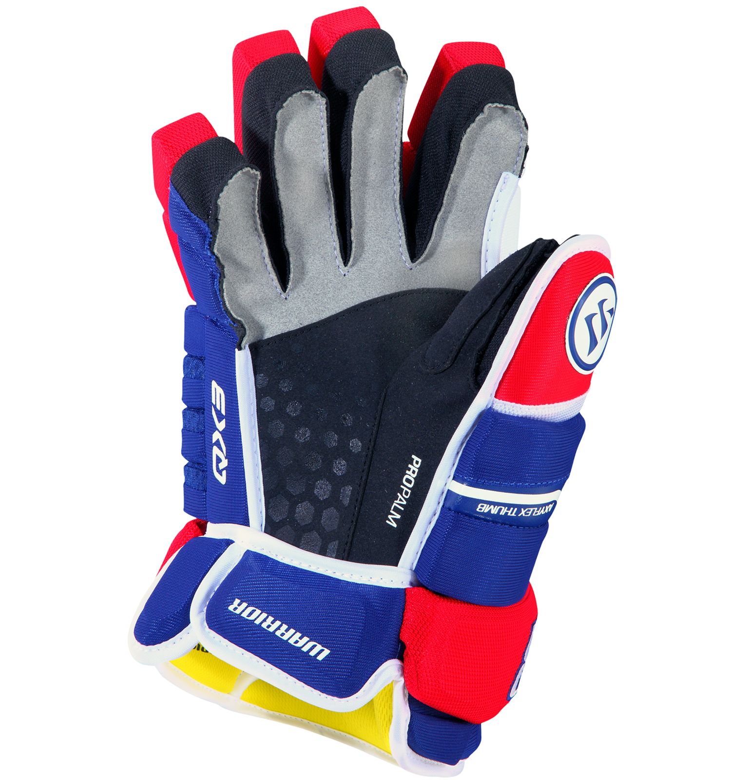 Alpha QX3 JR Glove, Royal Blue with Red & White image number 1