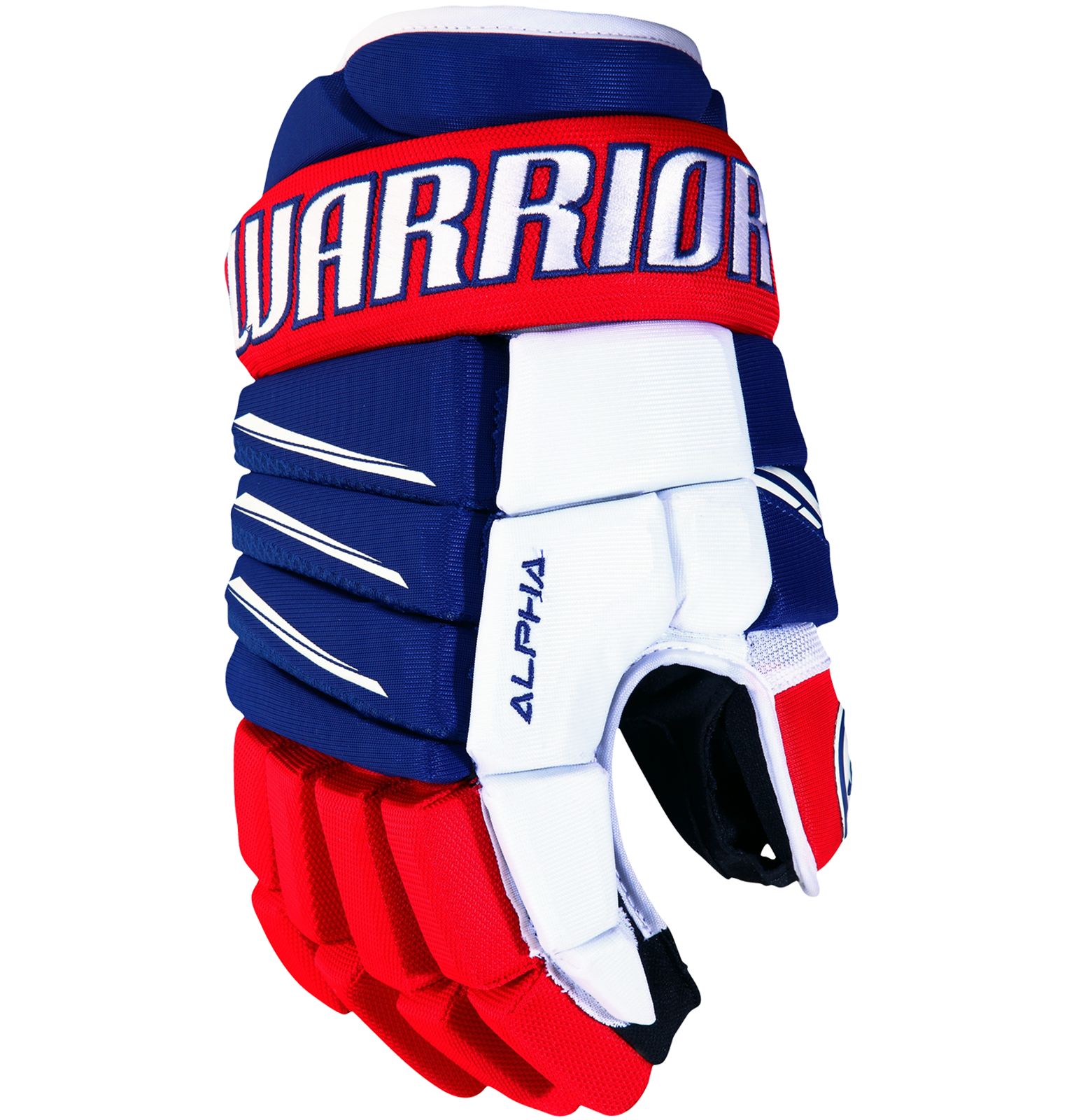 Alpha QX3 SR Glove, Royal Blue with Red & White image number 0