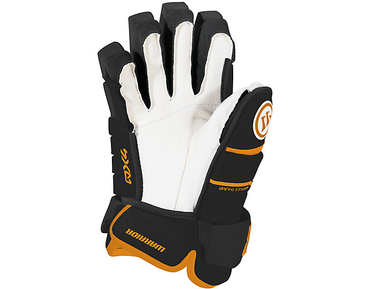 Alpha QX4 JR Glove, Black with Athletic Gold image number 1