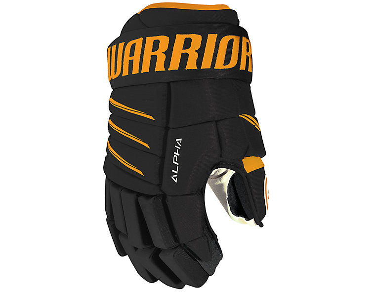 Alpha QX4 JR Glove, Black with Athletic Gold image number 0