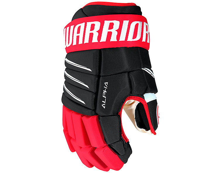 Alpha QX4 JR Glove, Black with Red & White image number 0