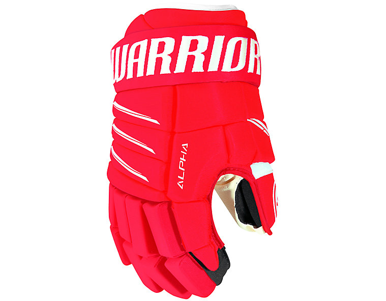 Alpha QX4 JR Glove, Red with White image number 0