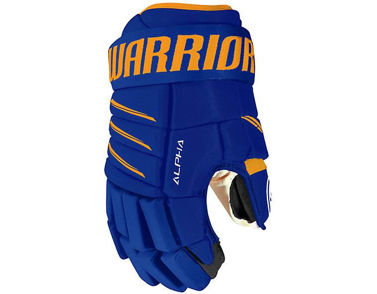 Alpha QX4 JR Glove, Royal Blue with Athletic Gold image number 0