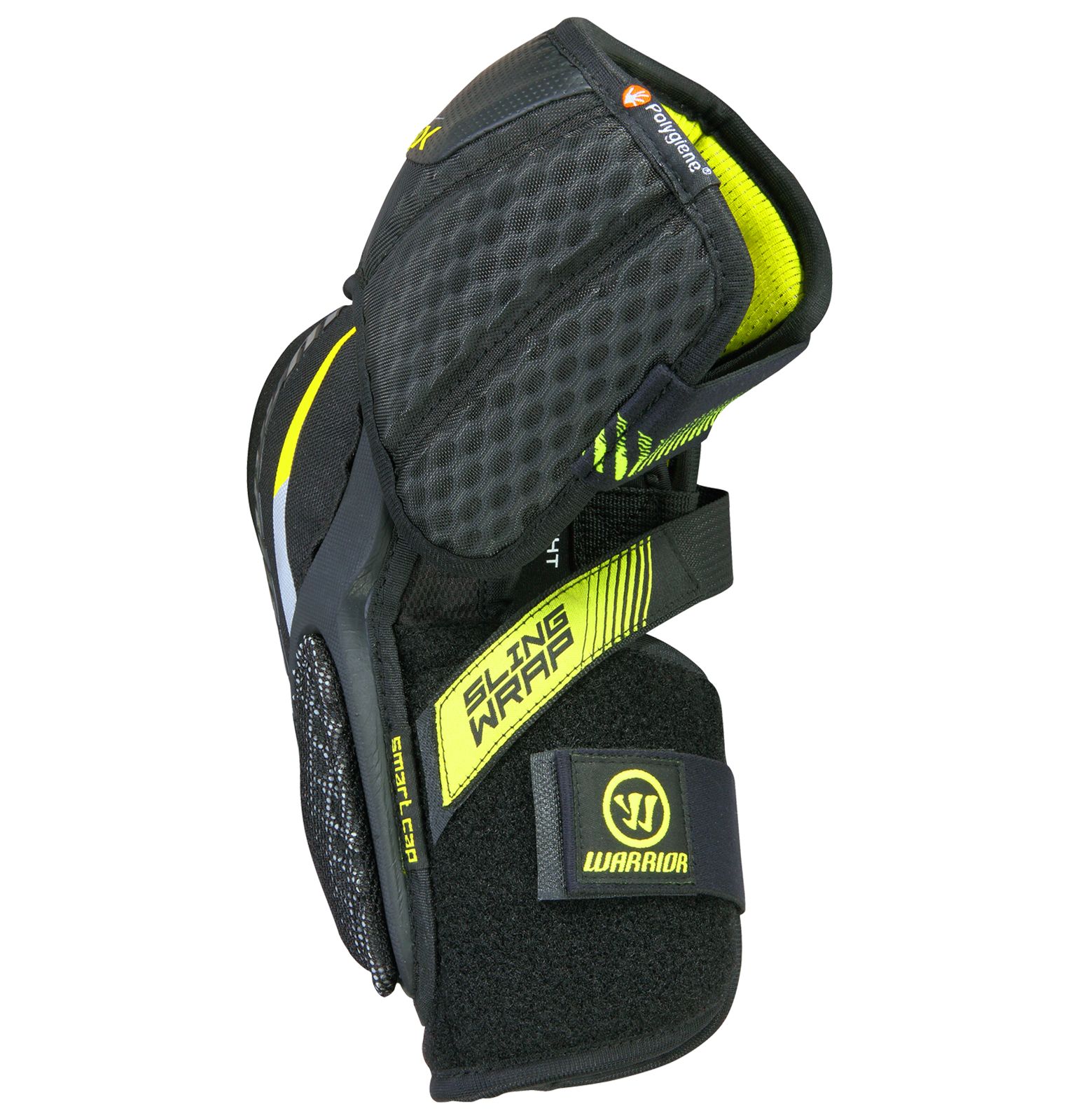 Alpha QX SR Elbow Pads, Black with Yellow image number 1