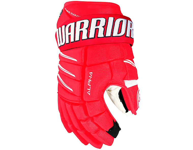 Alpha QX Pro JR Glove, Red with White image number 0