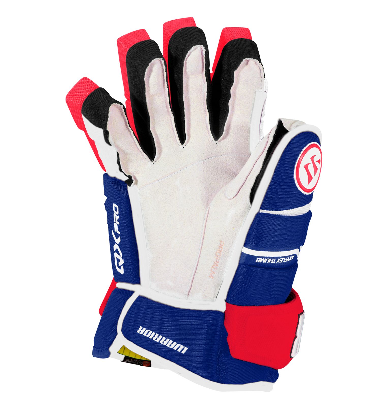 Alpha QX Pro JR Glove, Royal Blue with Red & White image number 1