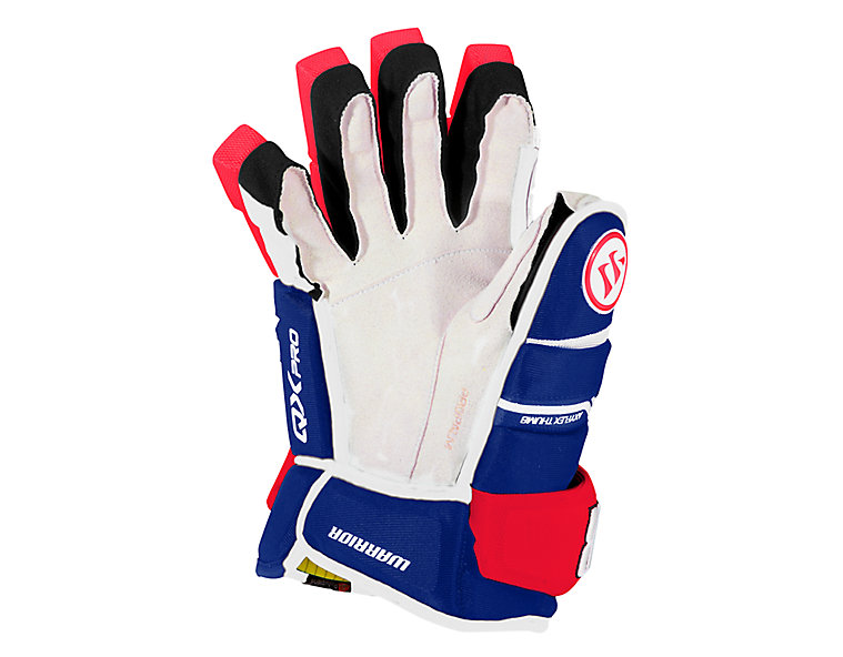 Alpha QX Pro JR Glove, Royal Blue with Red & White image number 1