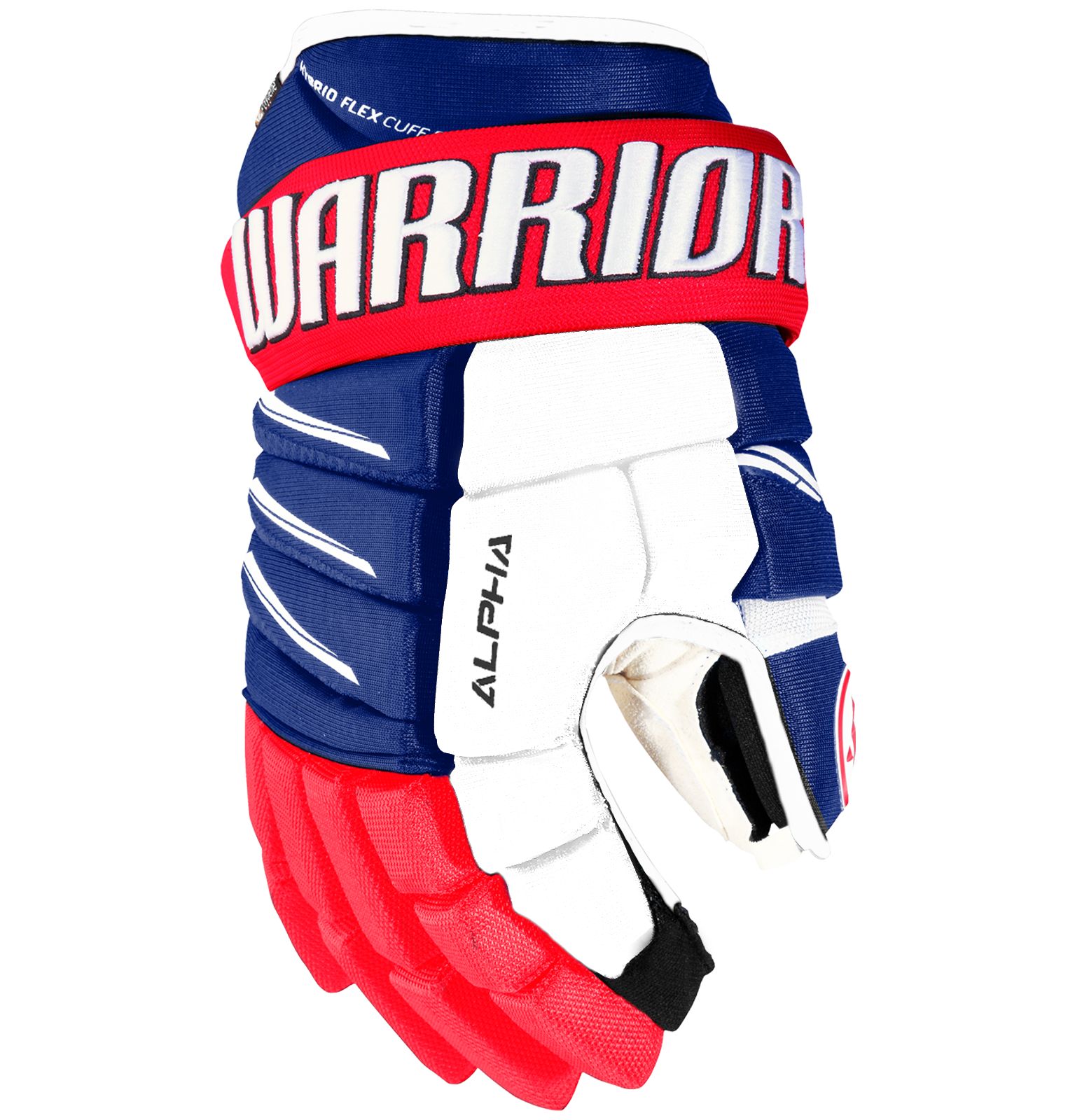 Alpha QX Pro SR Glove, Royal Blue with Red & White image number 0