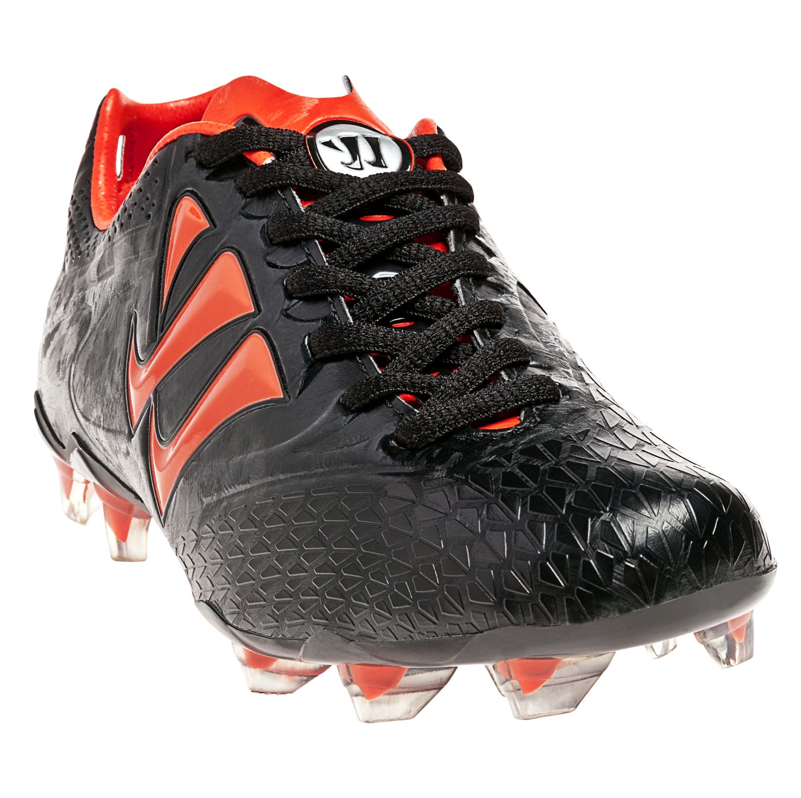 Skreamer Combat FG - Kids, Black with Spicy Orange image number 2