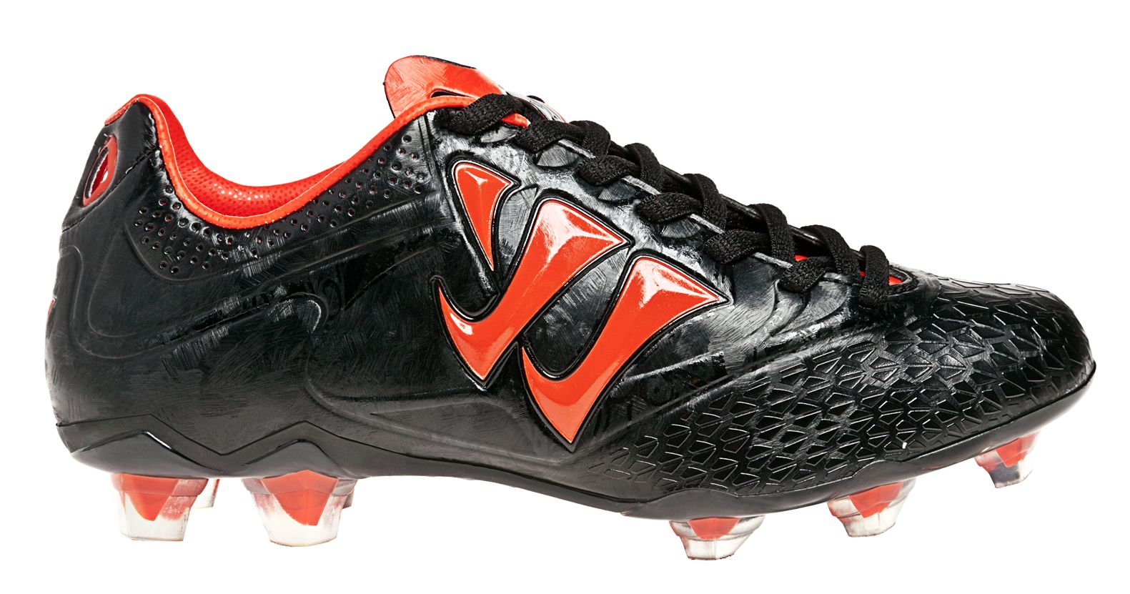 Skreamer Combat FG - Kids, Black with Spicy Orange image number 1