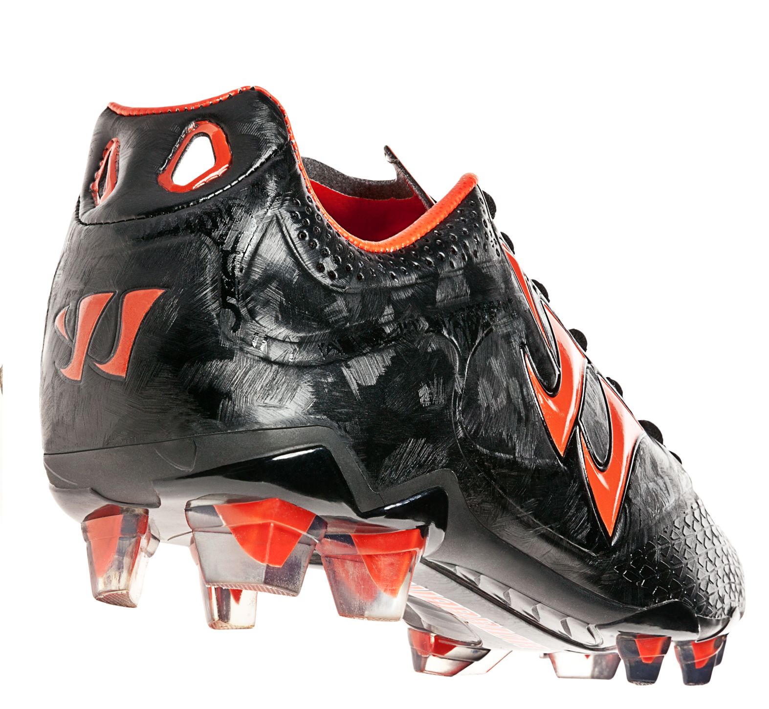 Skreamer Combat FG - Kids, Black with Spicy Orange image number 4