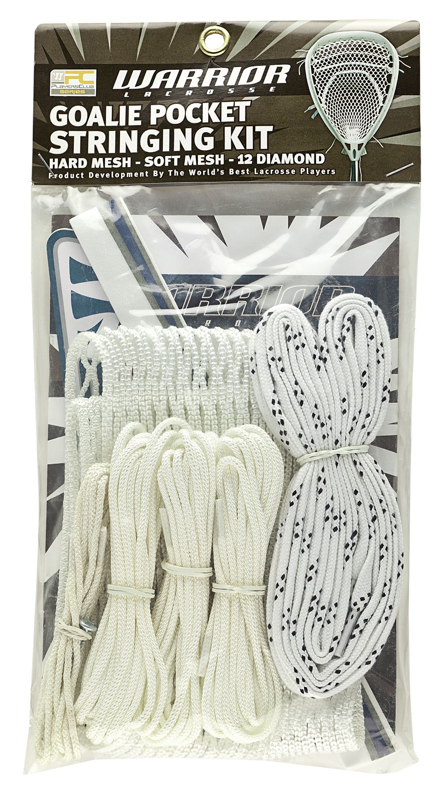 String Kit - Soft Mesh Pocket, Goalie, White image number 0