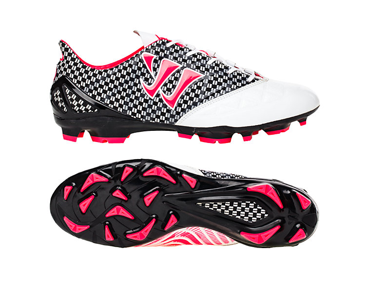 Gambler S-Lite FG, White with Black & Neon Pink image number 1