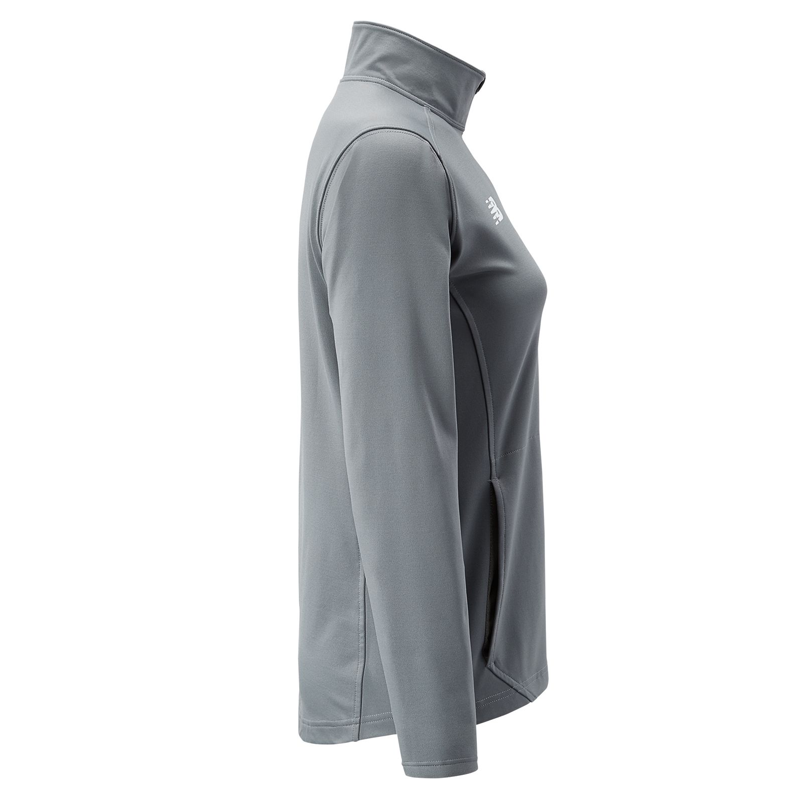 NB Womens Solid Half Zip, Gunmetal image number 3