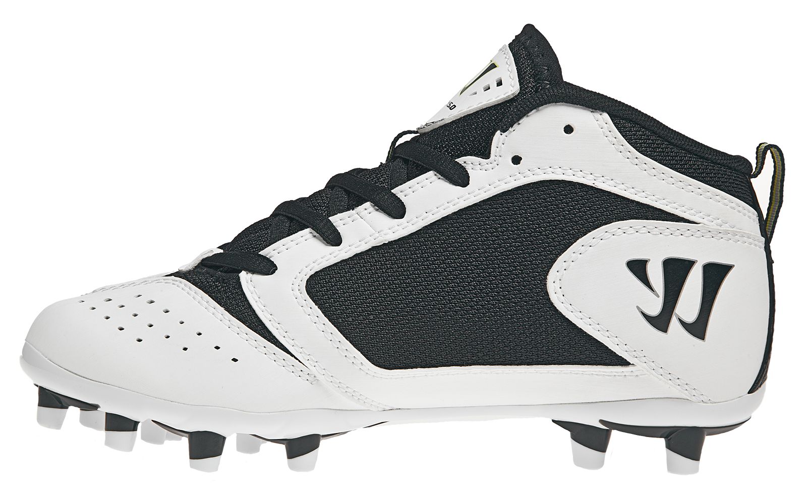 Youth Burn Speed Jr. 5.0 Cleat, White with Black image number 3