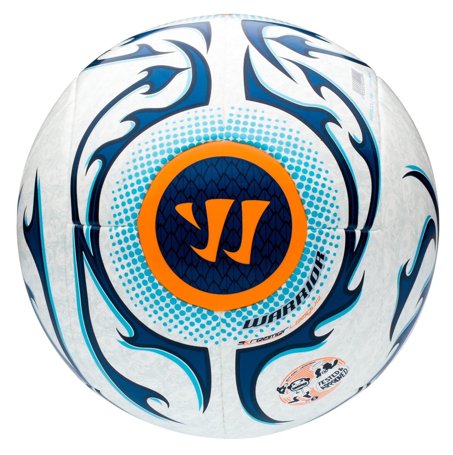 Skreamer League Ball, White with Blue Radiance & Insignia Blue image number 0