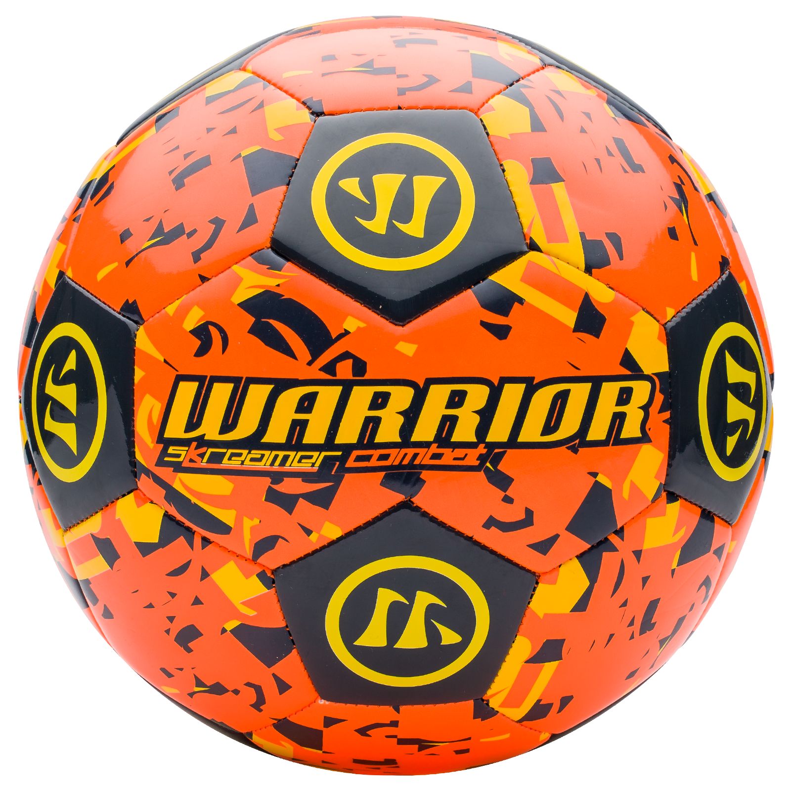 Skreamer Combat Ball, Orange Flash with Ebony & Cyber Yellow image number 0