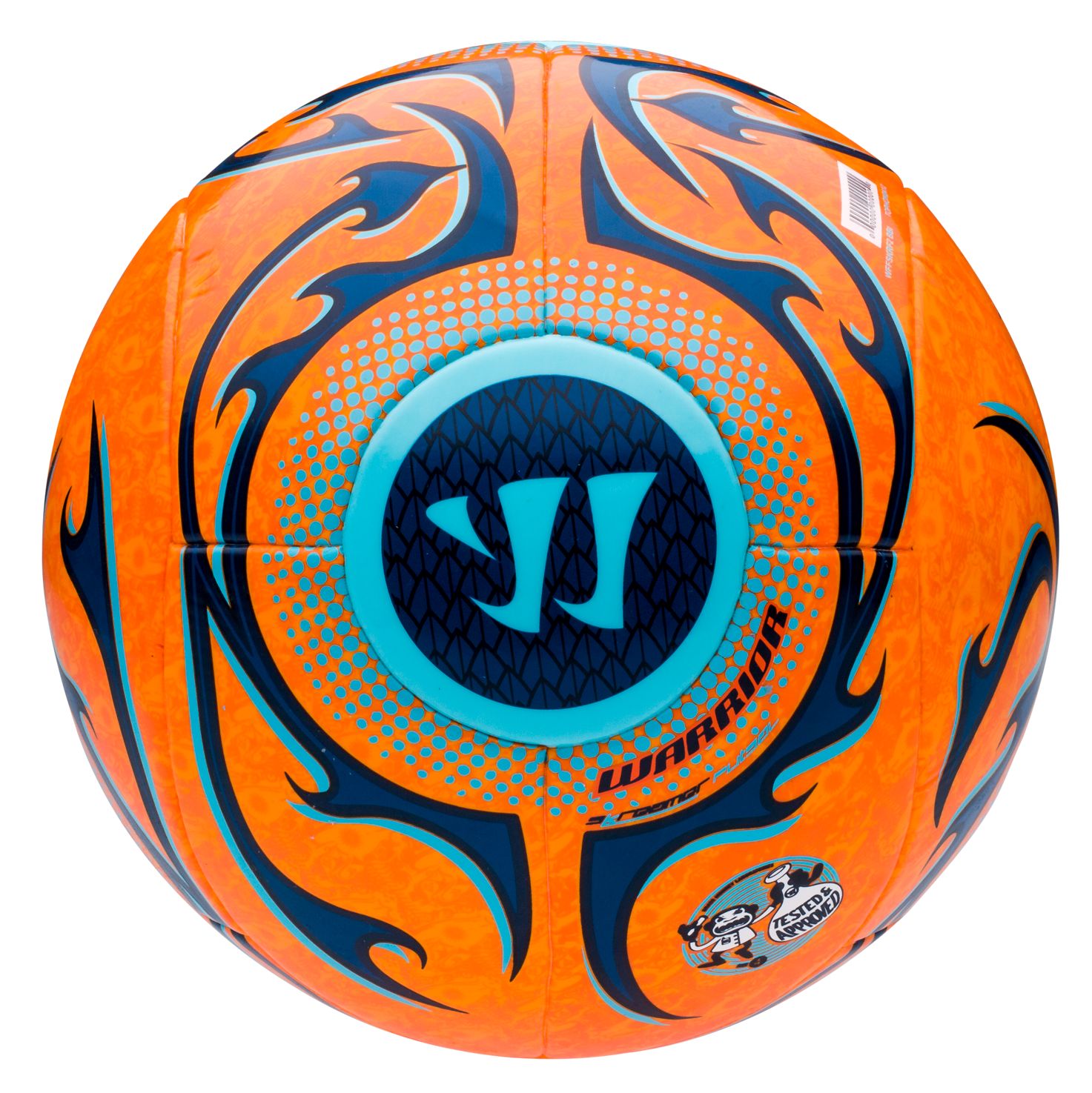 Skreamer Futsal Ball, Bright Marigold with Blue Radiance & Insignia Blue image number 0