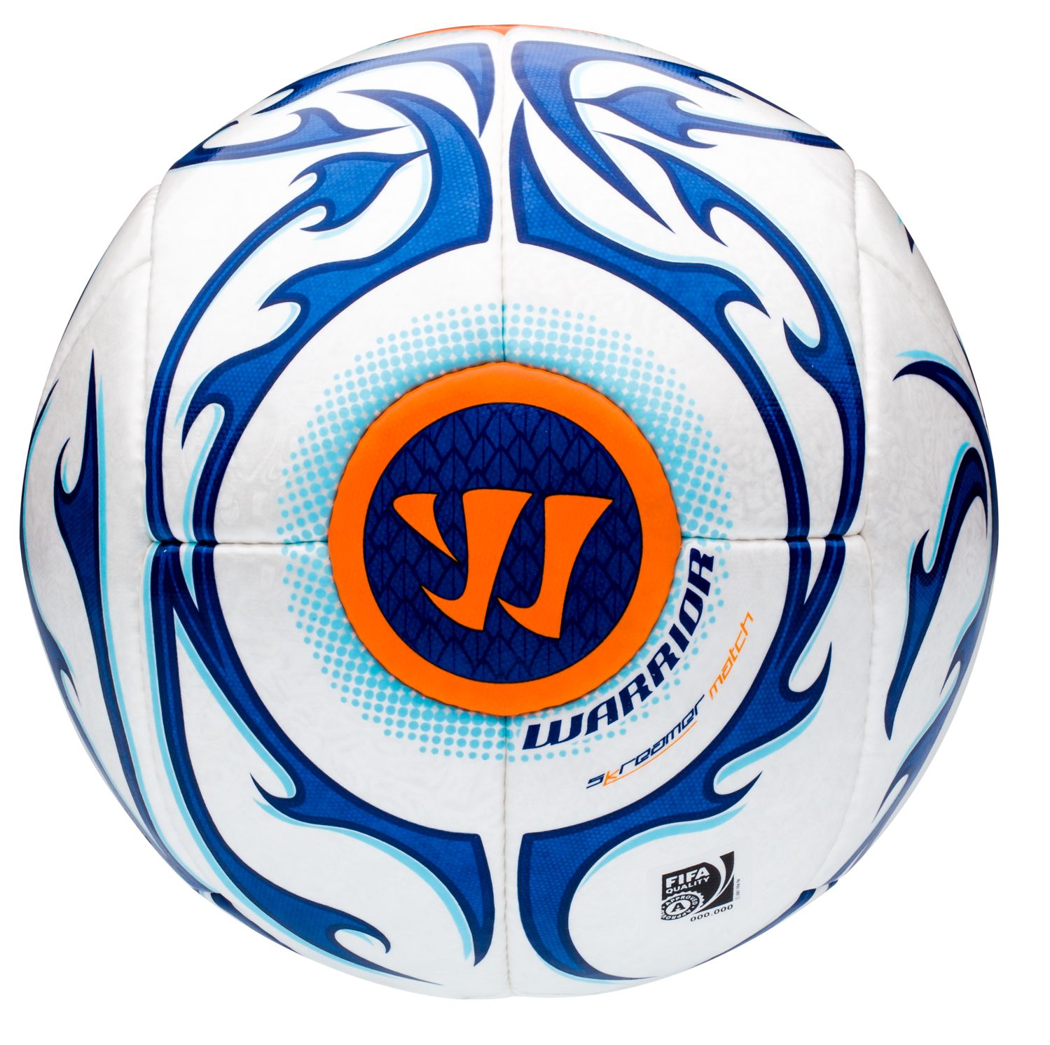 Skreamer Match Ball, White with Blue Radiance & Insignia Blue image number 0