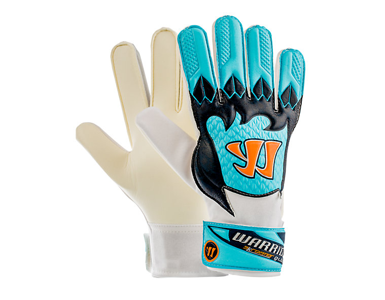 Skreamer G-Lite Junior Goalkeeper Gloves, White with Blue Radiance & Insignia Blue image number 0