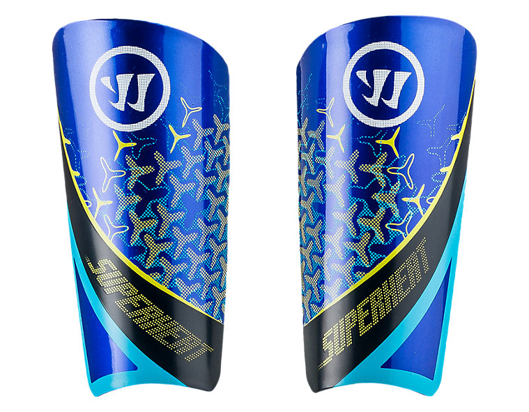 Superheat Chrome Shinguard, Blue with Aviator & Cyber Yellow image number 0