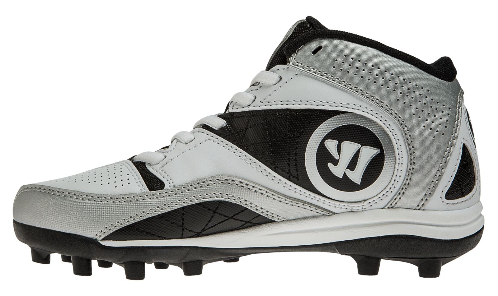 Youth Vex 2.0 Cleat, White with Black image number 1