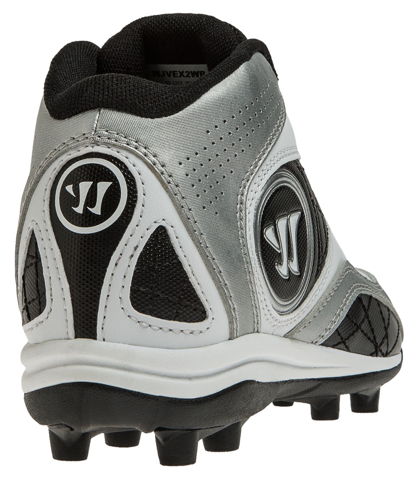 Youth Vex 2.0 Cleat, White with Black image number 2