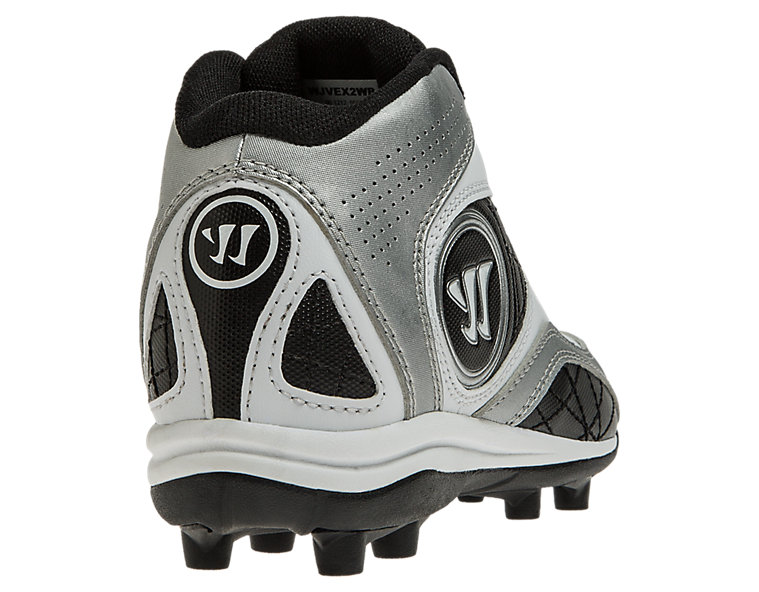 Youth Vex 2.0 Cleat, White with Black image number 2