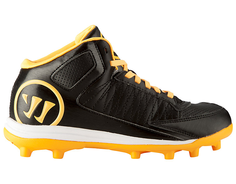 Vex 3.0 Youth Cleat, Black with Orange image number 1