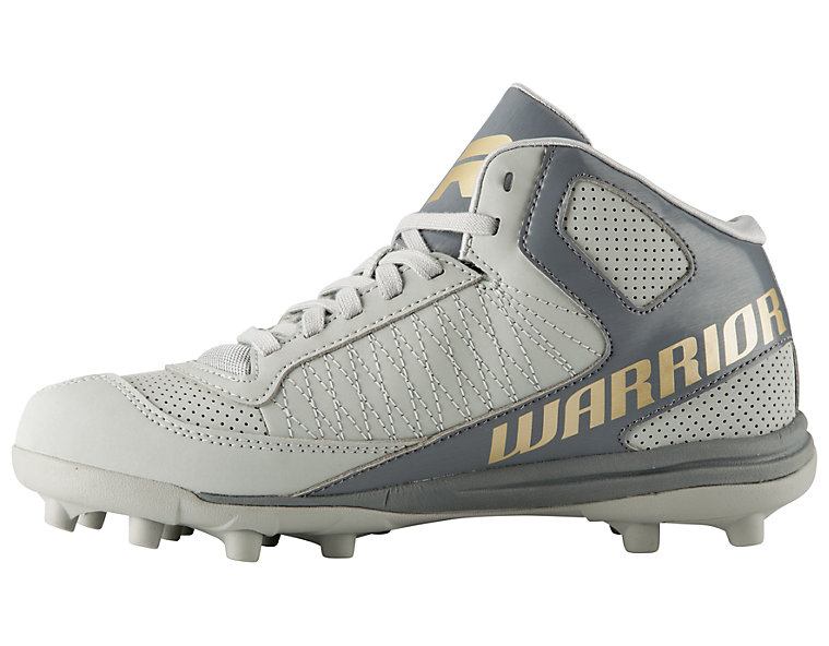 Vex 3.0 Youth Cleat, Grey with Gold image number 2