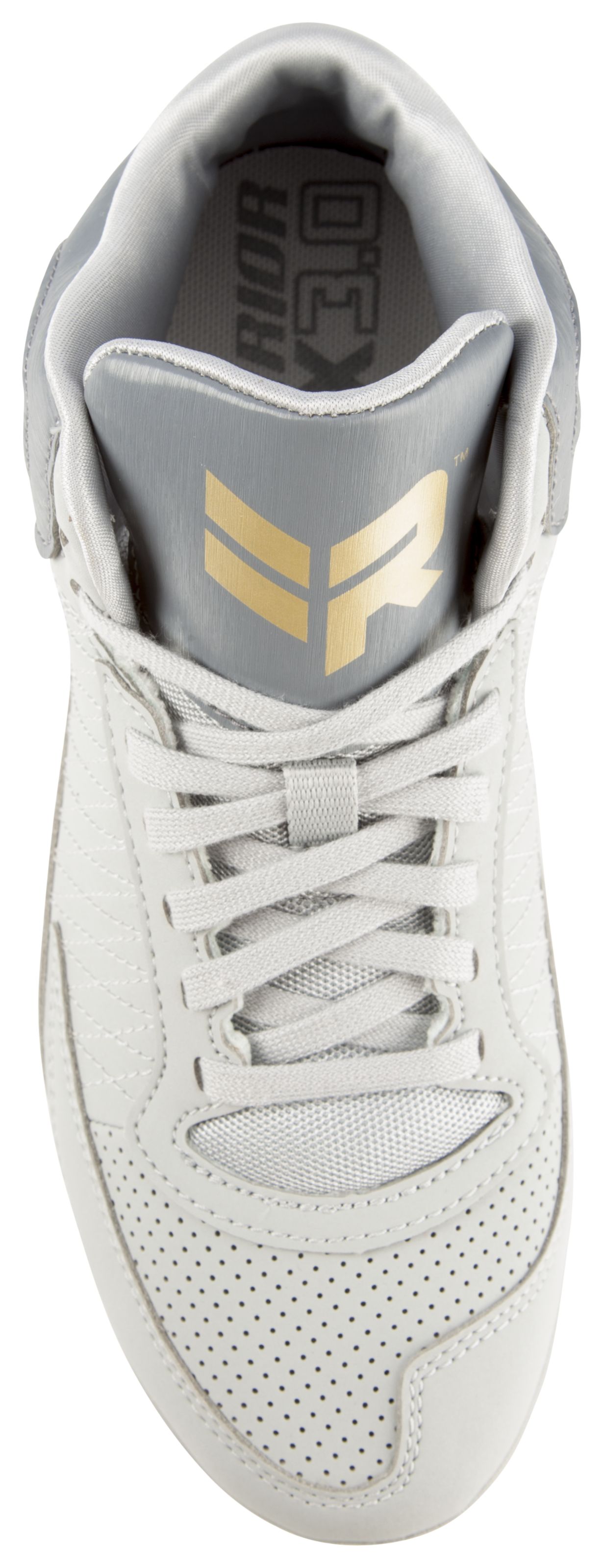 Vex 3.0 Youth Cleat, Grey with Gold image number 0