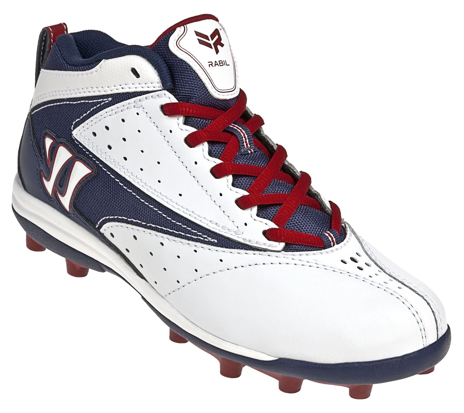 Youth Vex Cleat - Rabil Edition, White with Blue & Red image number 6