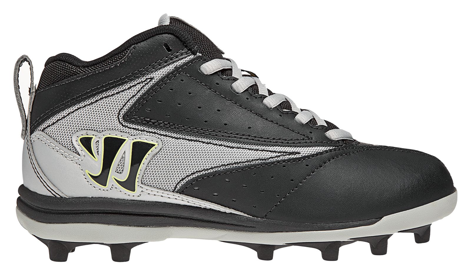 Youth Vex 3.0 Cleat, Black with White image number 1