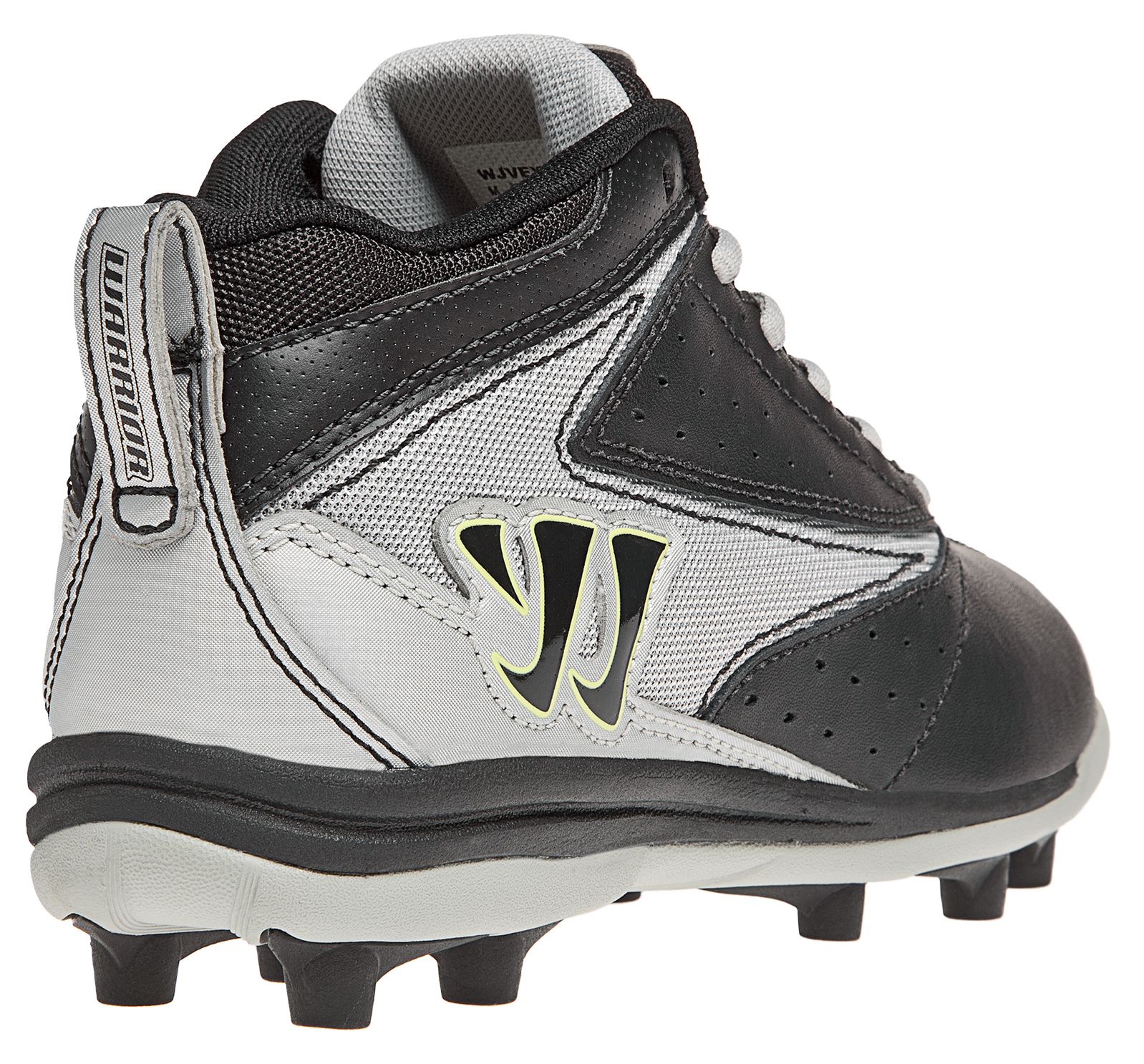 Youth Vex 3.0 Cleat, Black with White image number 4