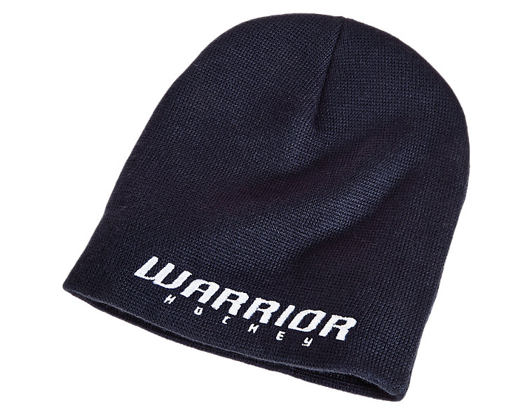 Youth Hockey Beanie, Navy with White image number 1