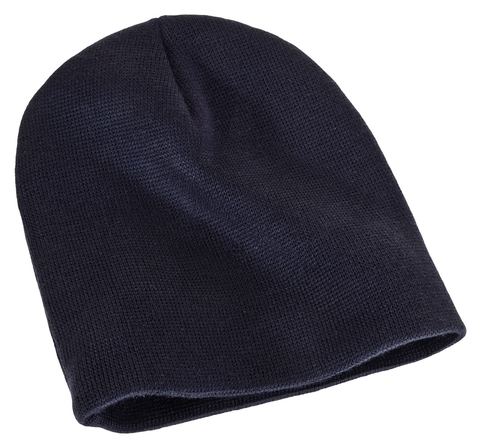 Youth Hockey Beanie, Navy with White image number 0