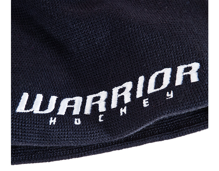 Youth Hockey Beanie, Navy with White image number 2