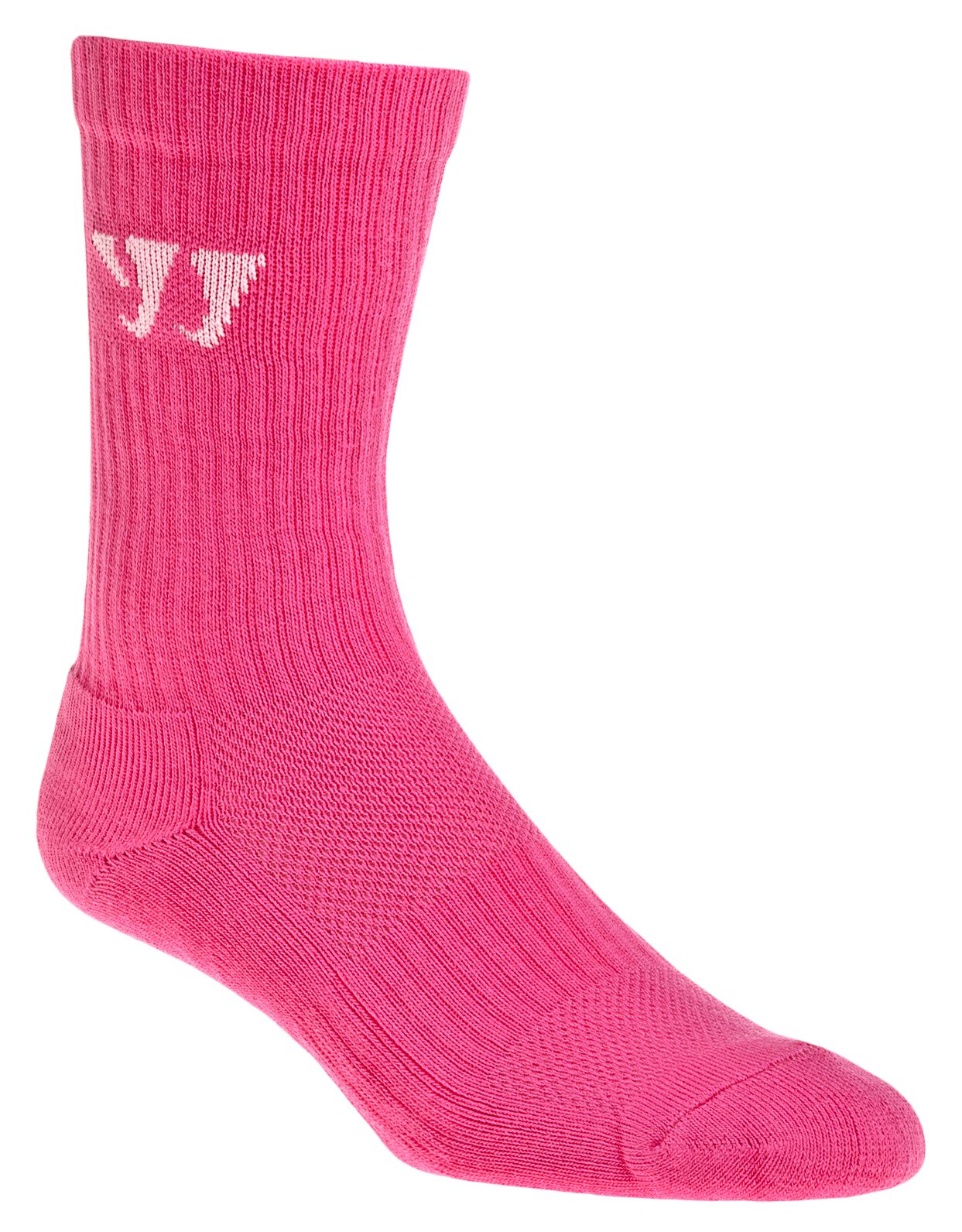 Crew Socks (Single), Neon Pink image number 1