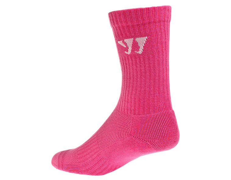 Crew Socks (Single), Neon Pink image number 0