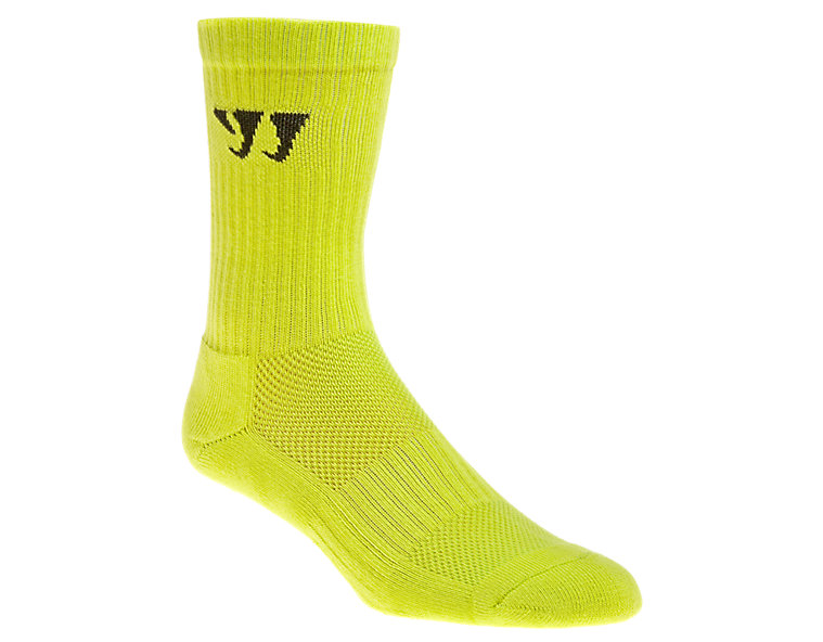 Crew Socks (Single), Neon Yellow image number 1