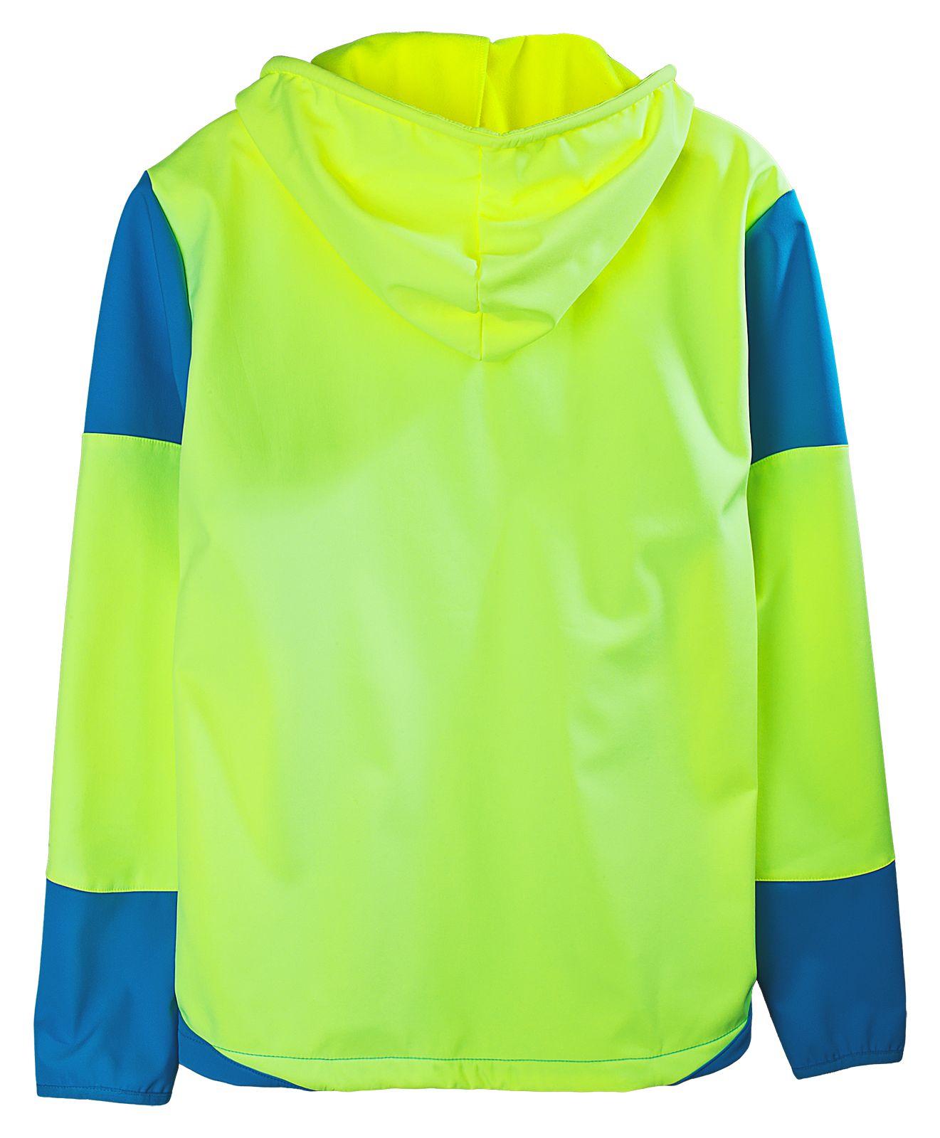 Softshell Hooded Jacket, Kinetic Blue with Neon Yellow image number 1