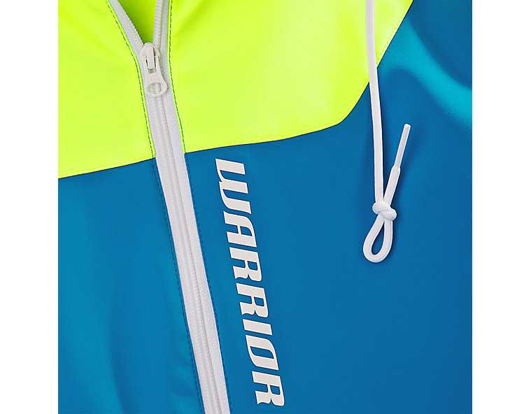 Softshell Hooded Jacket, Kinetic Blue with Neon Yellow image number 2