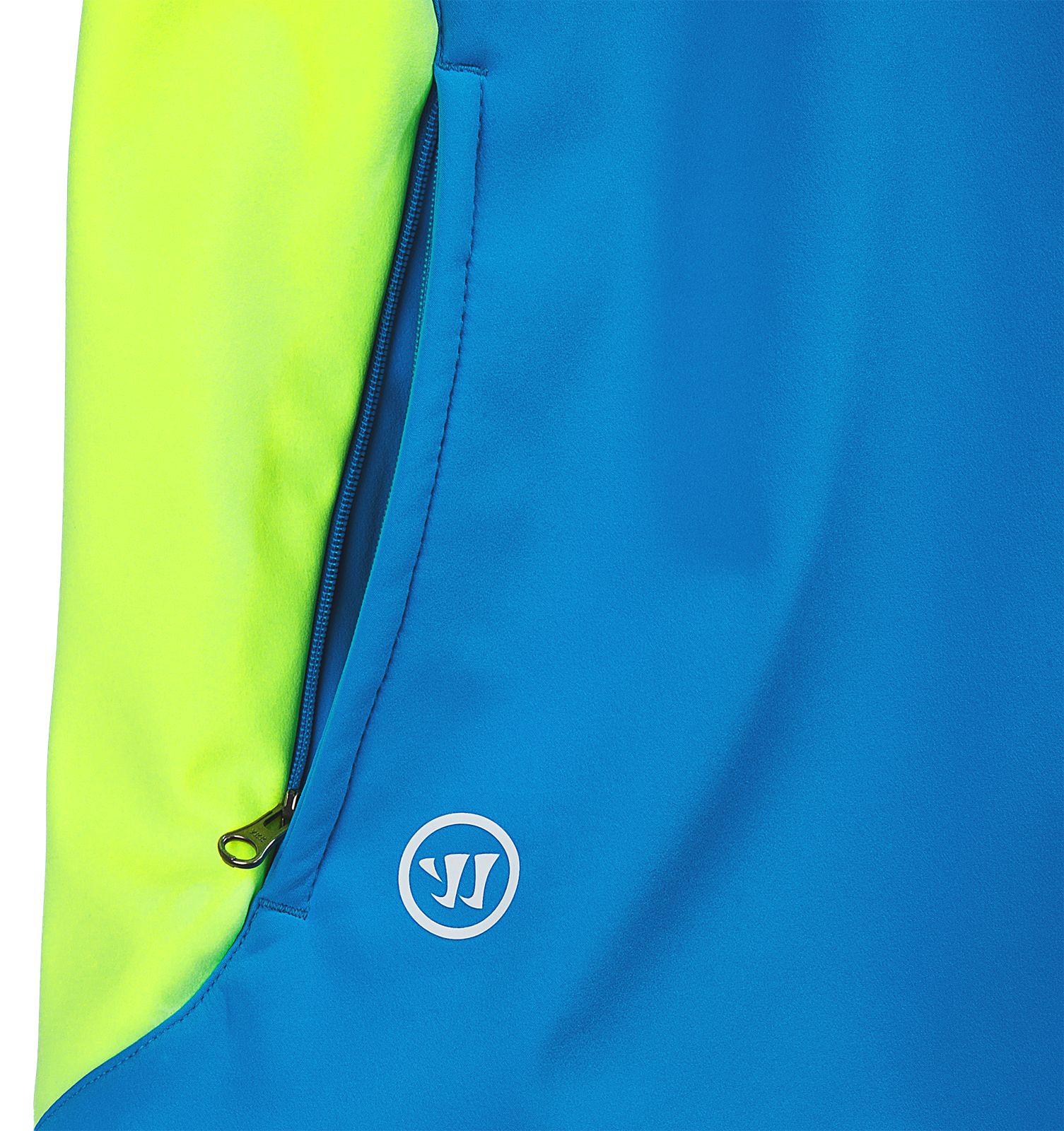 Softshell Hooded Jacket, Kinetic Blue with Neon Yellow image number 3